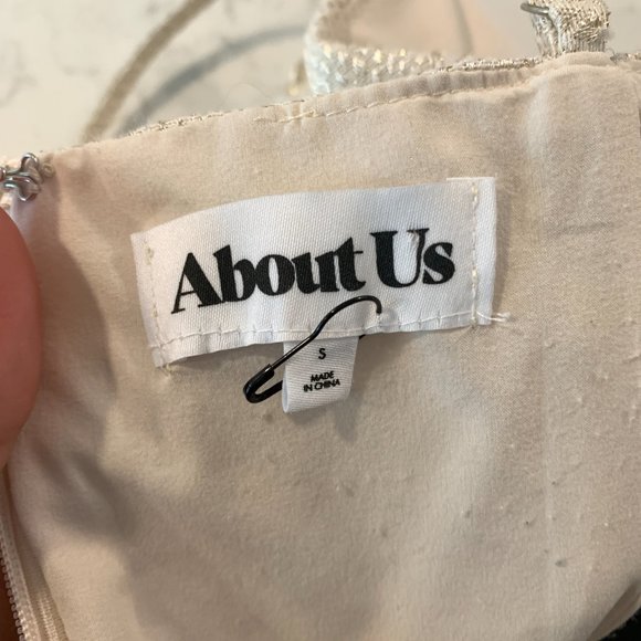 REVOLVE About Us White Gold Snake Mini Dress - Picture 5 of 5